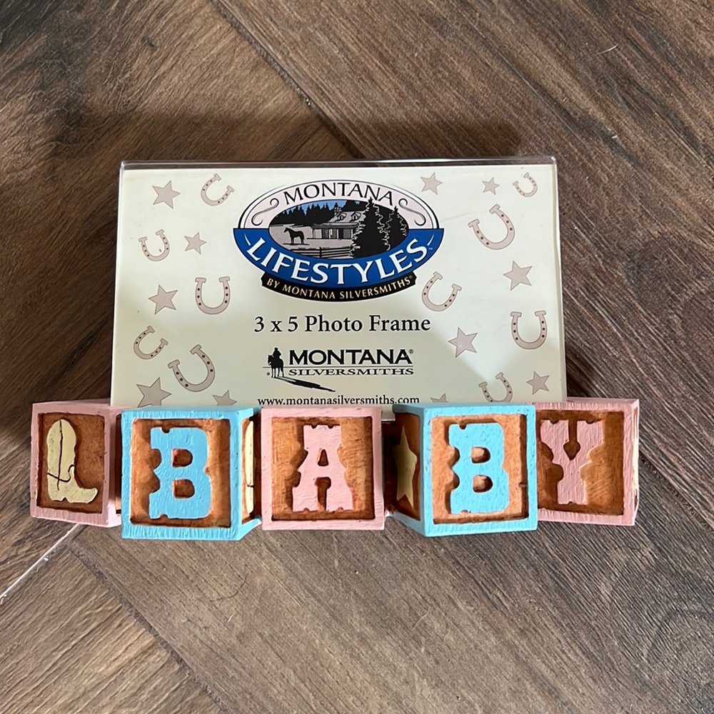 Western Baby Picture Frame Montana Silversmith